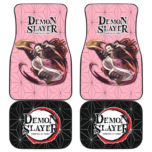 Nezuko Kamado Demon Slayer Uniform Car Floor Mats Anime Universal Fit 175802 - CarInspirations