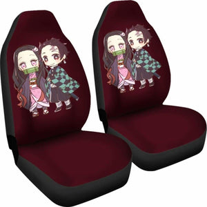 Nezuko Kamado & Tanjiro Kamado Kimetsu No Yaiba Car Seat Covers Universal Fit 051012 - CarInspirations