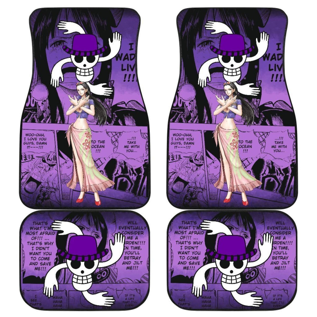 Nico Robin One Piece Car Floor Mats Manga Mixed Anime Cute Universal Fit 175802 - CarInspirations