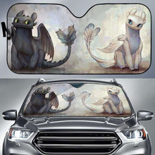 Load image into Gallery viewer, Night Fury And Light Fury Car Auto Sun Shades Universal Fit 051312 - CarInspirations