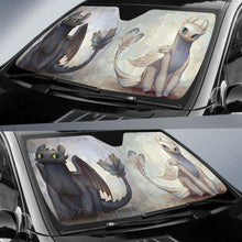 Load image into Gallery viewer, Night Fury And Light Fury Car Auto Sun Shades Universal Fit 051312 - CarInspirations