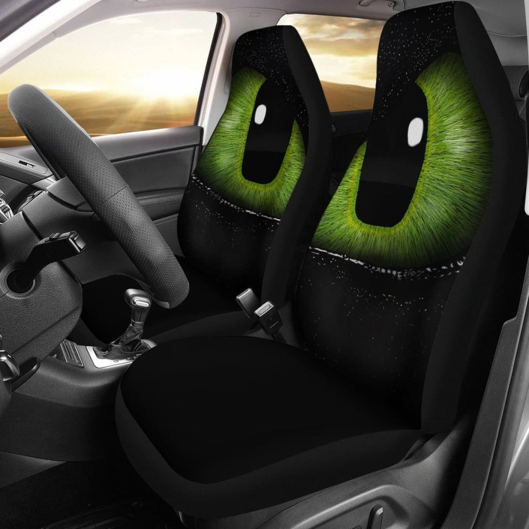 Night Fury Toothless Eyes Animate Car Seat Covers Nh07 Universal Fit 225721 - CarInspirations