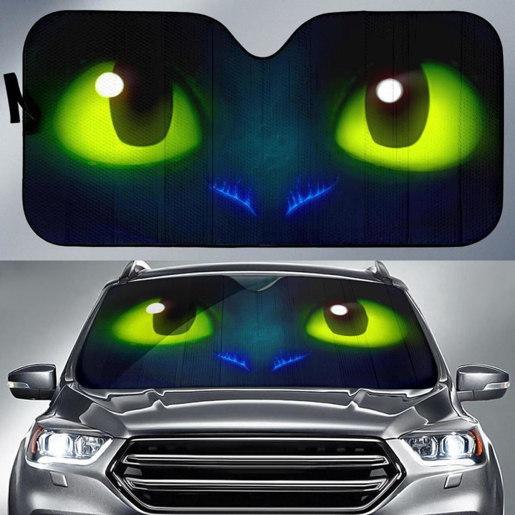 Night Fury Toothless Eyes Auto Sun Shade Nh07 Universal Fit 111204 - CarInspirations