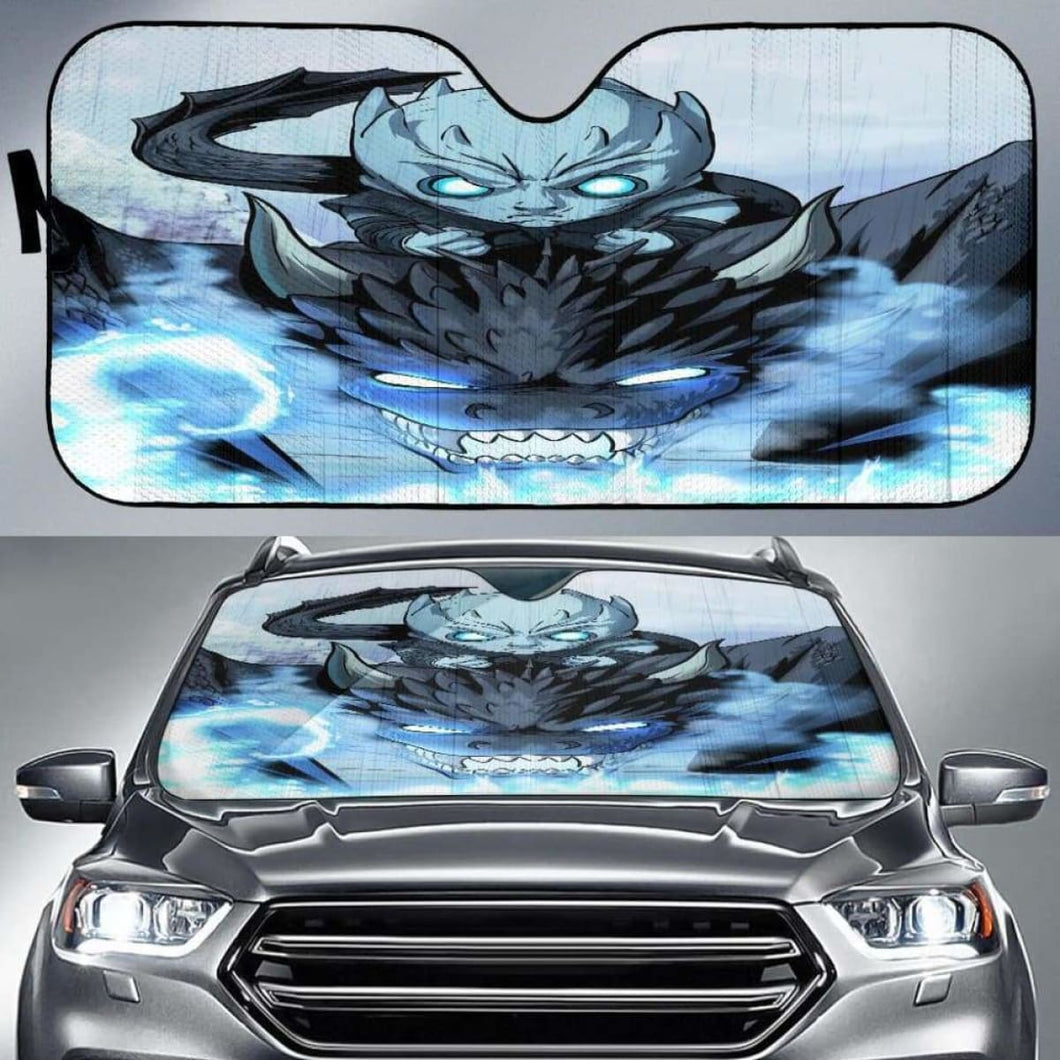 Night King And Ice Dragon Car Auto Sun Shades Universal Fit 051312 - CarInspirations