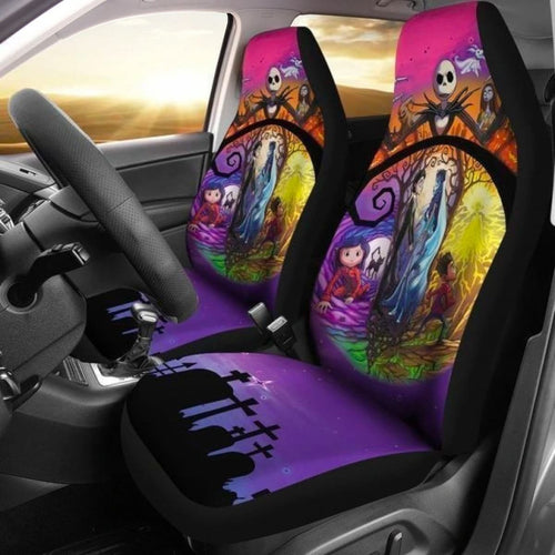 Nightmare Before Christmas Car Seat Covers 2 Universal Fit 194801 - CarInspirations