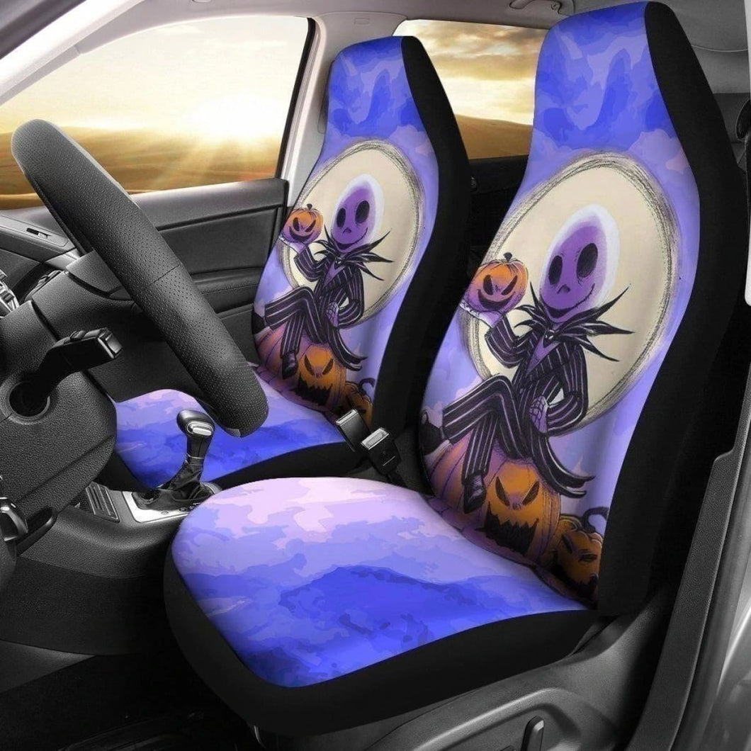 Nightmare Before Christmas Car Seat Covers Cute Pumpkin King Universal Fit 194801 - CarInspirations