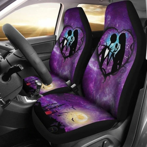 Nightmare Before Christmas Car Seat Covers Jack Love Sally Universal Fit 194801 - CarInspirations