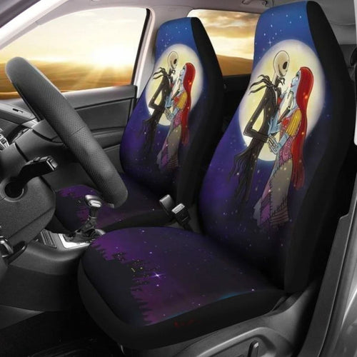 Nightmare Before Christmas Car Seat Covers Jack & Sally 5 Universal Fit 194801 - CarInspirations