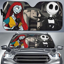 Load image into Gallery viewer, Nightmare Before Christmas Driving Car Auto Sun Shade 918b Universal Fit - CarInspirations