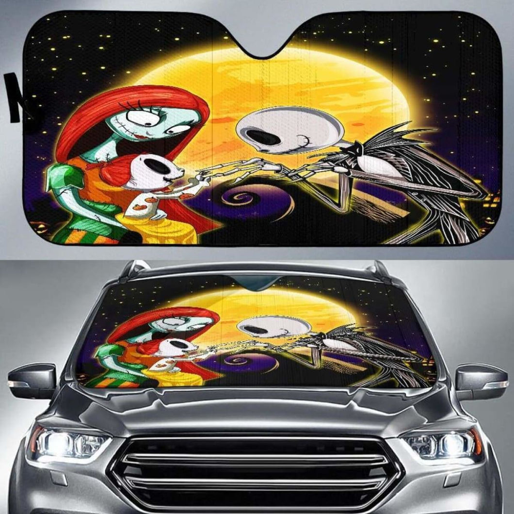 Nightmare Before Christmas Family Car Auto Sun Shades Universal Fit 051312 - CarInspirations
