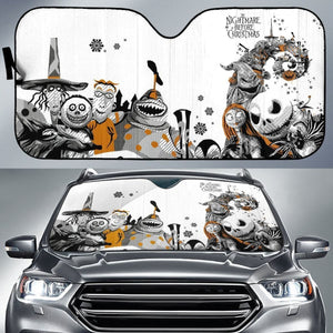 Nightmare Before Christmas Full Character Auto Sun Shades Lt02 Universal Fit 111204 - CarInspirations