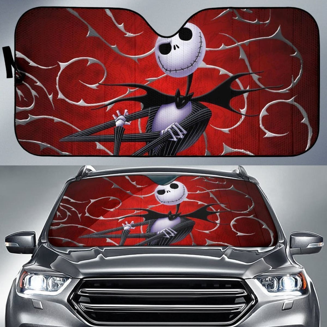 Nightmare Before Christmas Jack Red Auto Sun Shades Lt02 Universal Fit 111204 - CarInspirations