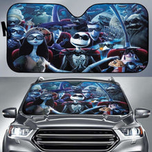 Load image into Gallery viewer, Nightmare Before Christmas Watching Car Auto Sun Shades Universal Fit 051312 - CarInspirations