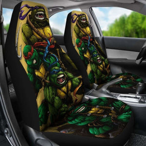 Ninja Turtles Cartoon Fighting Car Seat Covers Universal Fit 051012 - CarInspirations