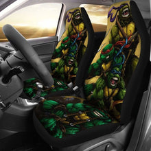 Load image into Gallery viewer, Ninja Turtles Cartoon Fighting Car Seat Covers Universal Fit 051012 - CarInspirations