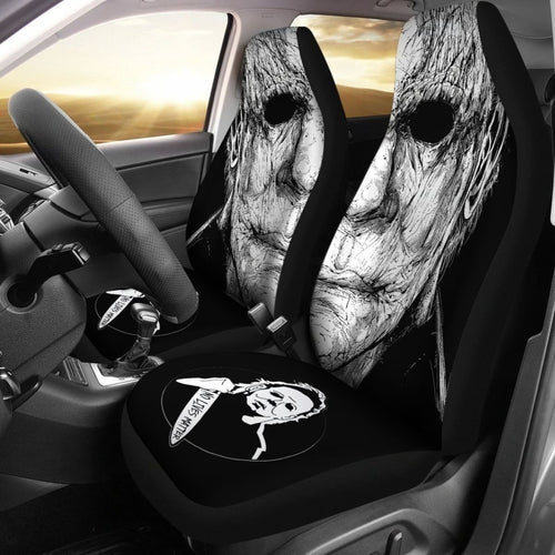 No Live Matter Michael Myer Car Seat Covers For Horror Movies Fan Universal Fit 194801 - CarInspirations