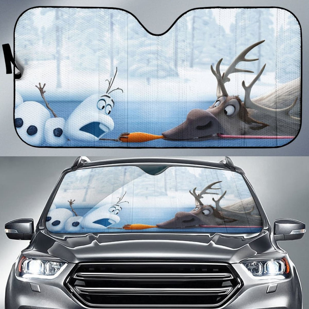 Olaf Frozen SunShade amazing best gift ideas 2020 Universal Fit 174503 - CarInspirations