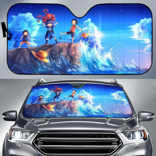 One Peace Anime Kids Car Sun Shade Universal Fit 225311 - CarInspirations
