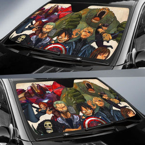 One Peace Avengers Car Sun Shade Universal Fit 225311 - CarInspirations
