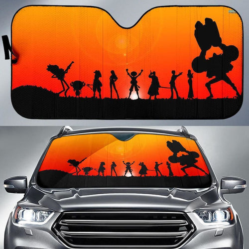 One Peace Sunset Car Sun Shade Universal Fit 225311 - CarInspirations