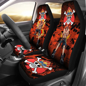 One Piece Manga Mixed Anime Ace Car Seat Covers Universal Fit 194801 - CarInspirations