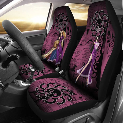 One Piece Manga Mixed Anime Boa Car Seat Covers Universal Fit 194801 - CarInspirations