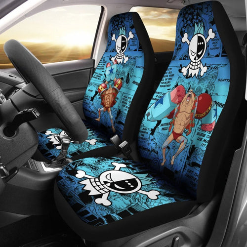 One Piece Manga Mixed Anime Franky Car Seat Covers Universal Fit 194801 - CarInspirations