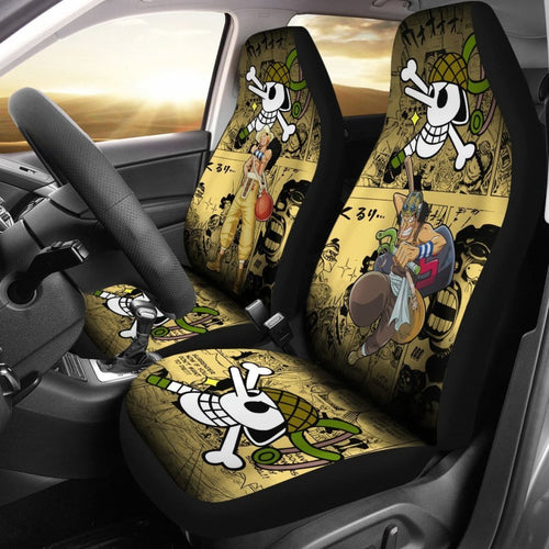 One Piece Manga Mixed Anime Usopp Car Seat Covers Universal Fit 194801 - CarInspirations