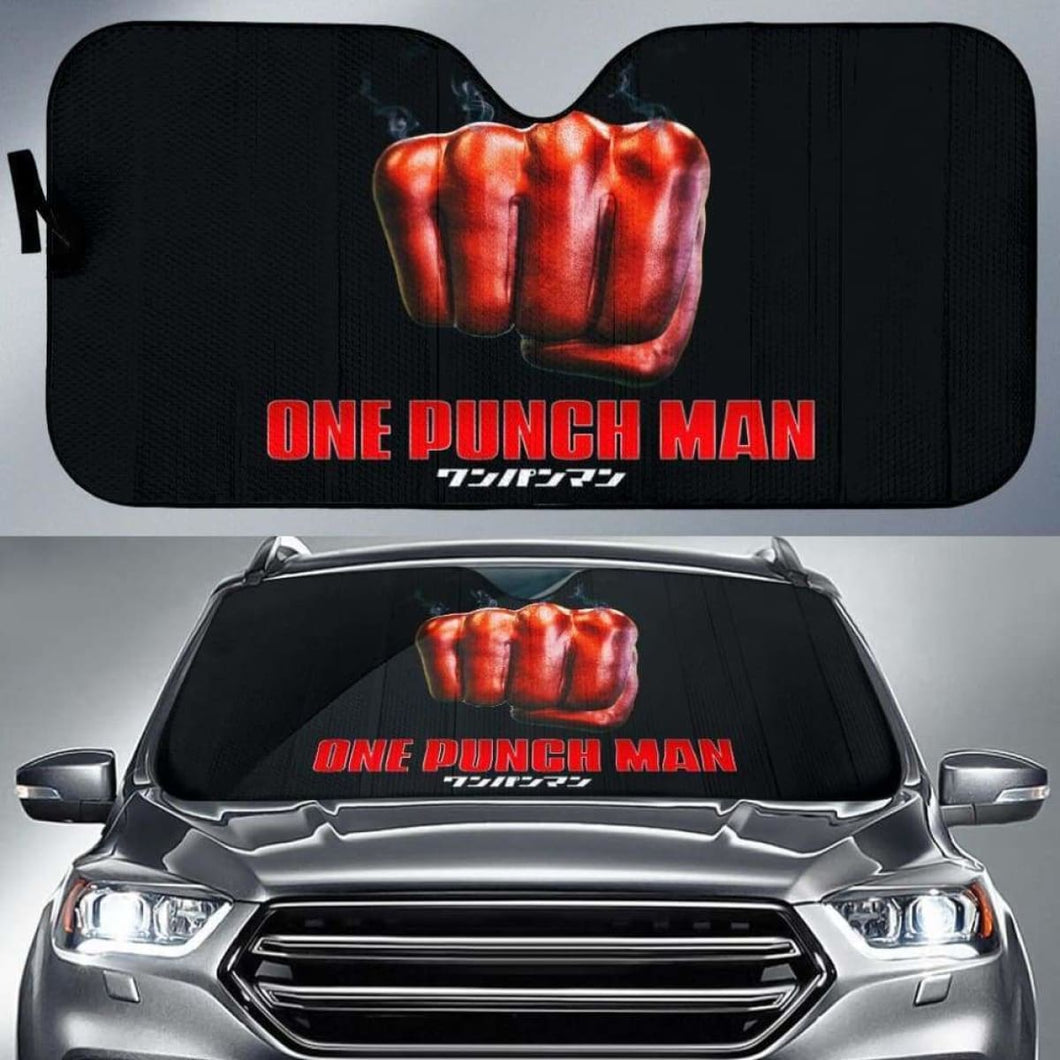 One Punch Man Car Auto Sun Shades Universal Fit 051312 - CarInspirations