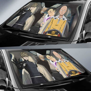 One Punch Man Driving Auto Sun Shade 918b Universal Fit - CarInspirations
