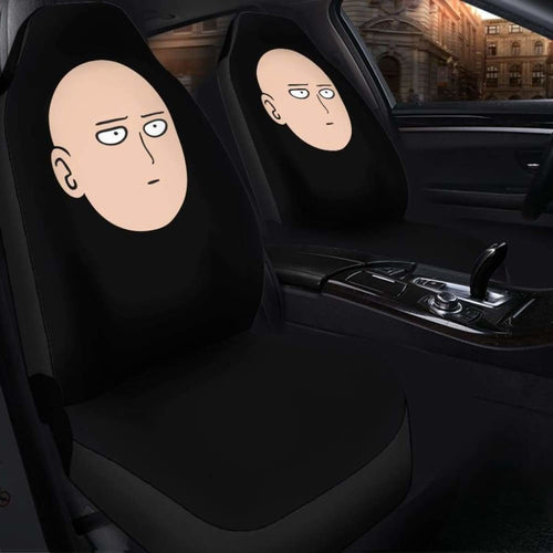 One Punch Man Head Seat Covers 101719 Universal Fit - CarInspirations