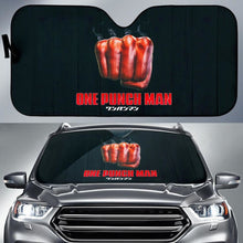 Load image into Gallery viewer, One Punch Man Logo Art Car Sun Shades Anime Fan Gift H051820 Universal Fit 072323 - CarInspirations