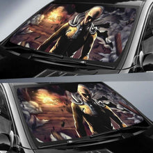 Load image into Gallery viewer, One Punch Man Saitama Car Auto Sun Shades Universal Fit 051312 - CarInspirations