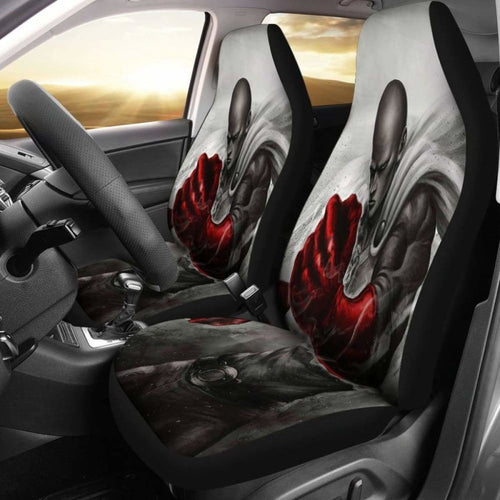 One Punch Man The Strongest Anime Hero Car Seat Covers Universal Fit 051012 - CarInspirations
