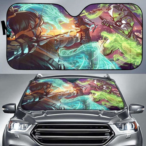 Overwatch Car Sun Shade 918b Universal Fit - CarInspirations