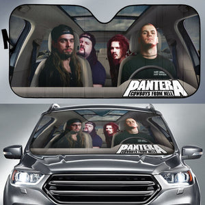 Pantera Car Sun Shade Rock Band Sun Visor Fan Gift Universal Fit 174503 - CarInspirations