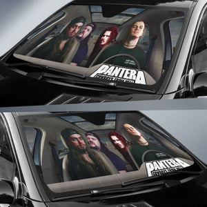 Pantera Car Sun Shade Rock Band Sun Visor Fan Gift Universal Fit 174503 - CarInspirations