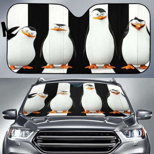 Penguins Of Madagascar Funny Auto Sun Shades 918b Universal Fit - CarInspirations