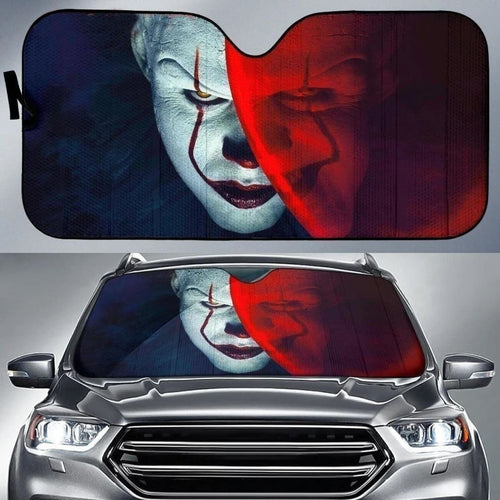 Pennywise Red Balloon Auto Sun Shade Horror Fan Universal Fit 174503 - CarInspirations