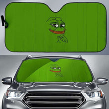 Load image into Gallery viewer, Pepe Meme Funny Auto Sun Shades 918b Universal Fit - CarInspirations