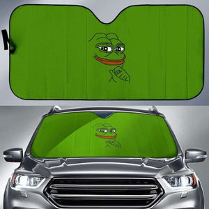 Pepe Meme Funny Auto Sun Shades 918b Universal Fit - CarInspirations