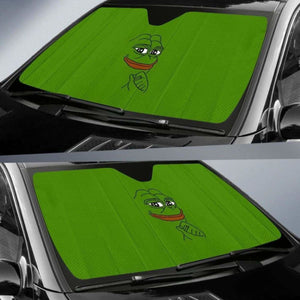 Pepe Meme Funny Auto Sun Shades 918b Universal Fit - CarInspirations