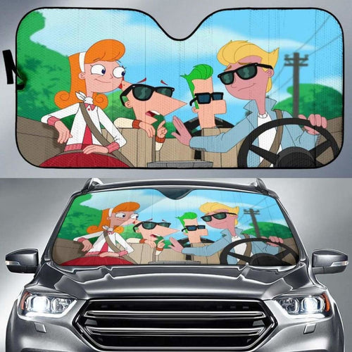 Phineas And Ferb Car Sun Shades 918b Universal Fit - CarInspirations