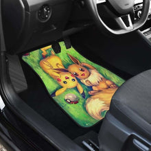Load image into Gallery viewer, Pikachu And Eevee Car Floor Mats Universal Fit 051912 - CarInspirations