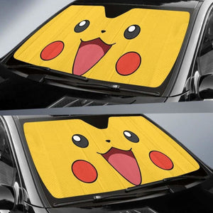 Pikachu Car Auto Sun Shades Universal Fit 051312 - CarInspirations