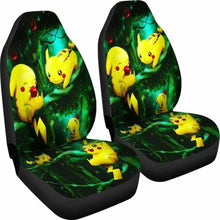 Load image into Gallery viewer, Pikachu Car Seat Covers 2 Universal Fit 051012 - CarInspirations