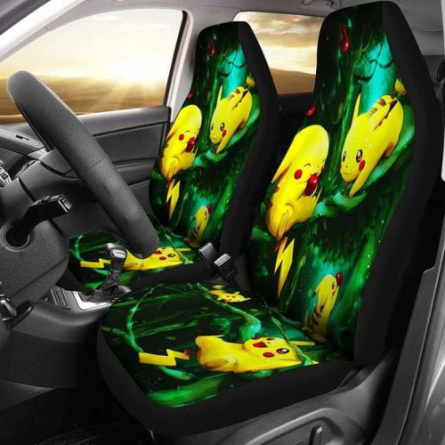 Pikachu Car Seat Covers 2 Universal Fit 051012 - CarInspirations