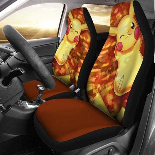 Pikachu Car Seat Covers Universal Fit 051312 - CarInspirations