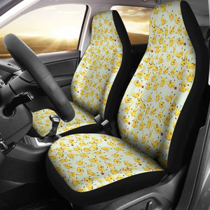 Pikachu Different Expressions Pokemon Car Seat Covers Lt03 Universal Fit 225721 - CarInspirations