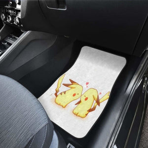 Pikachu Kiss Lovely Couple Pokemon Car Floor Mats Universal Fit 051012 - CarInspirations
